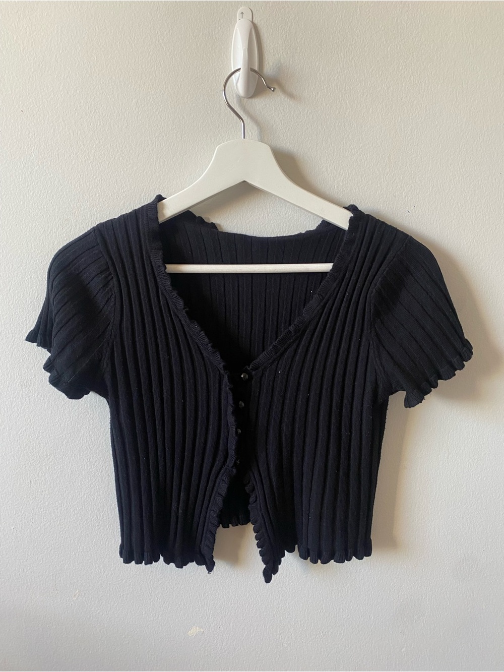 FREE ADD ON Black Button Top